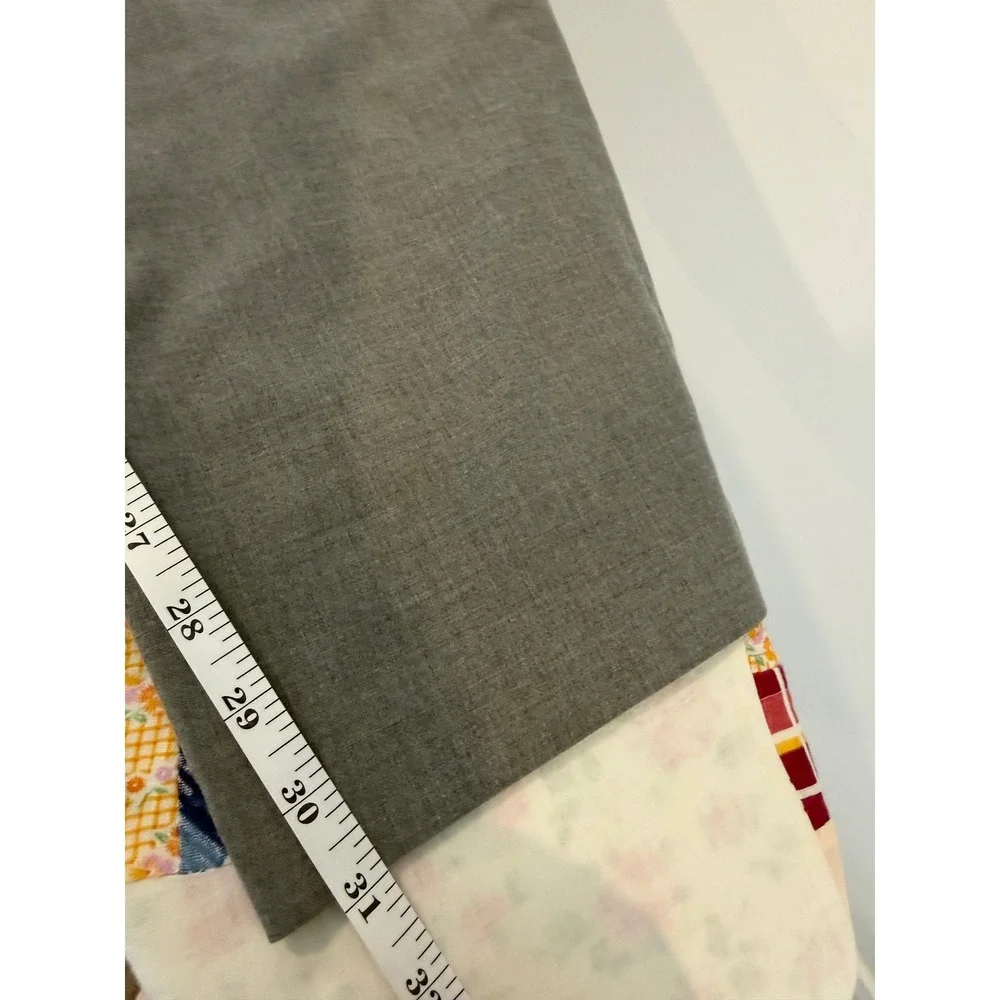 Banana Republic Mens 36x32 Tailored Slim Fit Grey 100% Wool Dress Pants Trousers
